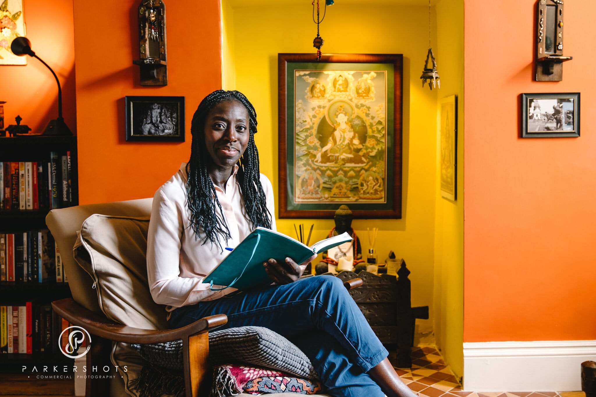 Environmental portrait of psychotherapist in Tunbridge Wells by Commercial photographer, Parkershots Commercial